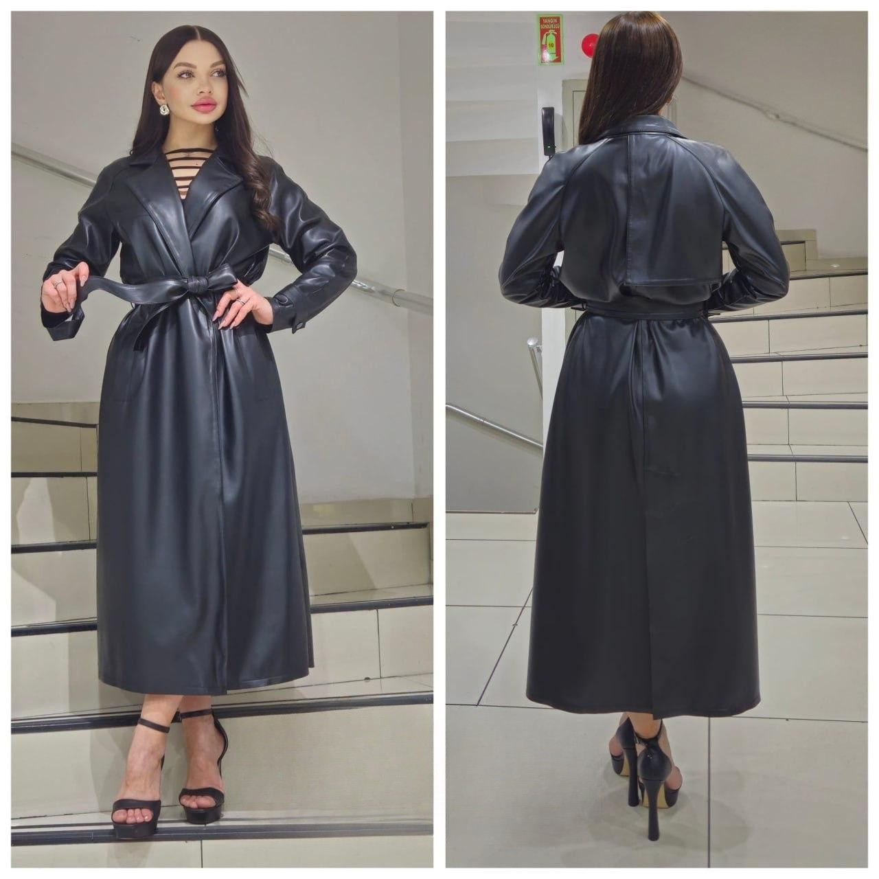 Style 4670 | Leather Trenchcoat