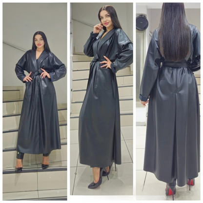 Style 4150 | Leather Trenchcoat