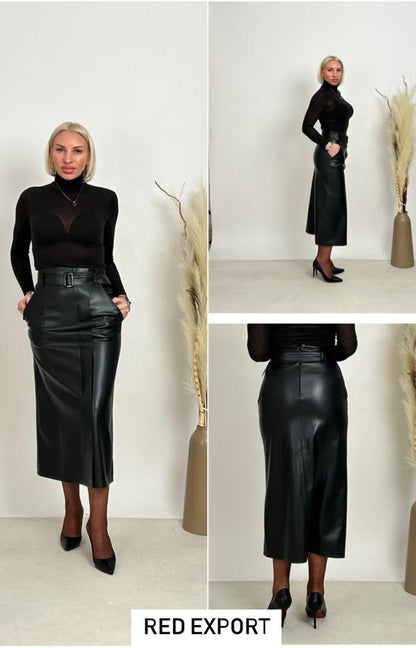 Style 4221 | Leather Skirt