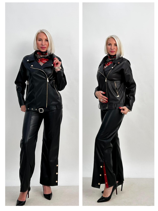 Style 4664 | Leather Coat