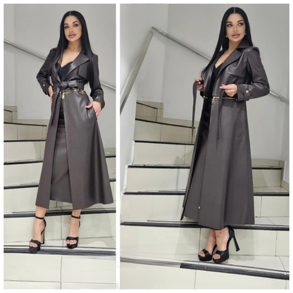Style 4405 | Leather Trenchcoat