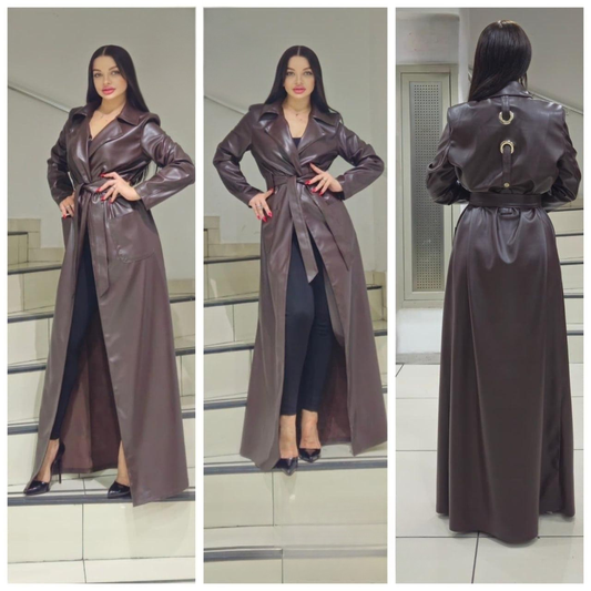 Style 4409 | Leather Trenchcoat