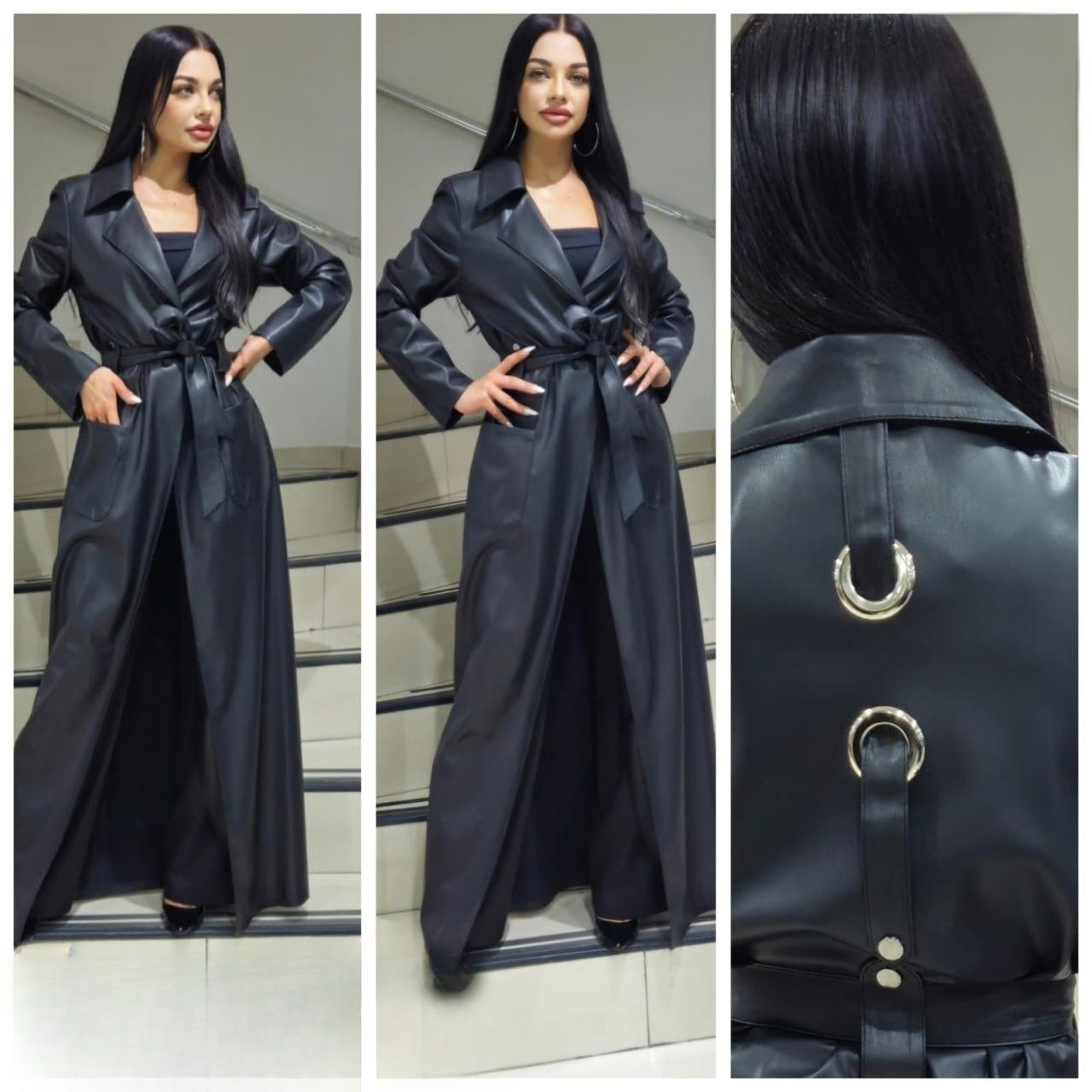Style 4409 | Leather Trenchcoat