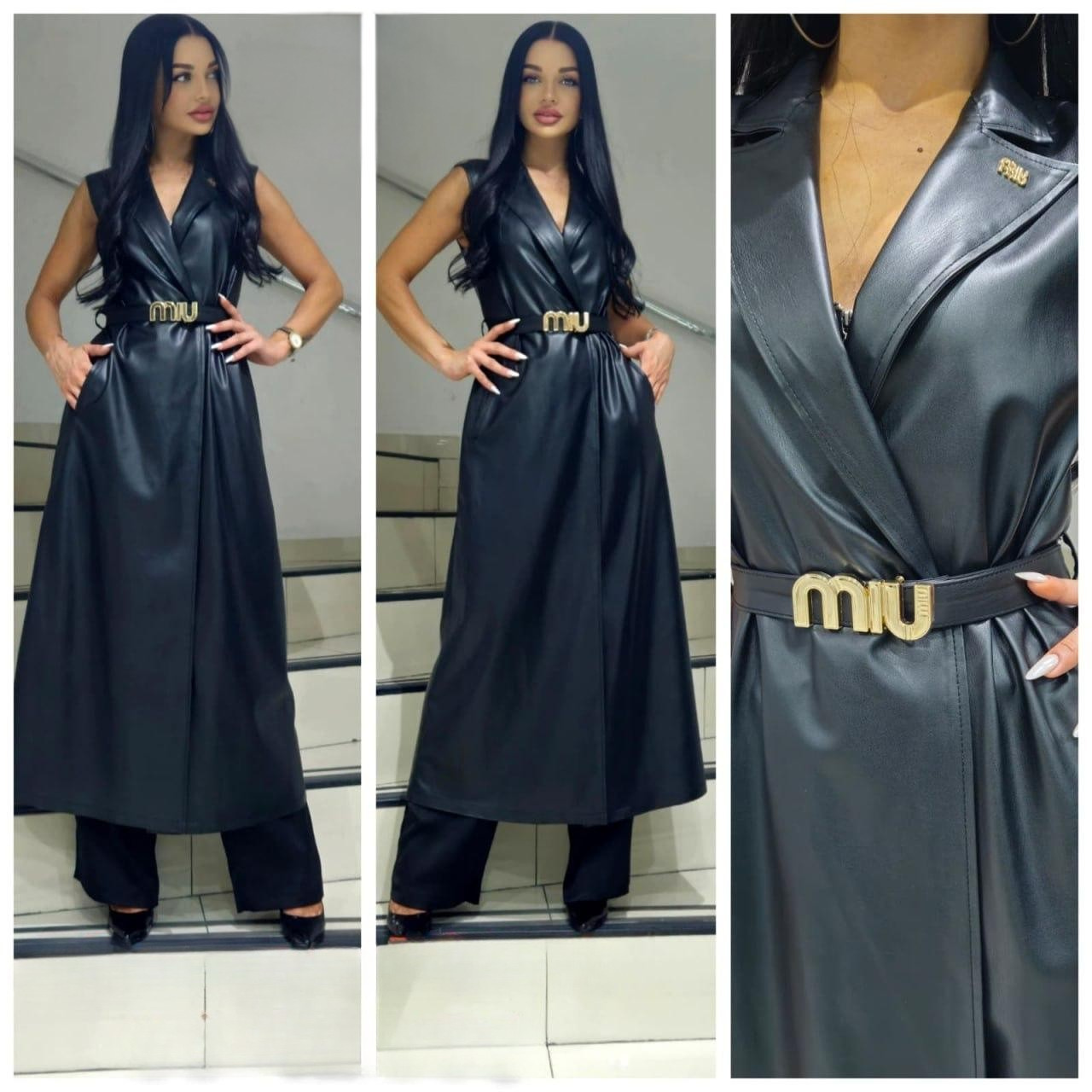 Style 4121-1 | Leather Dress