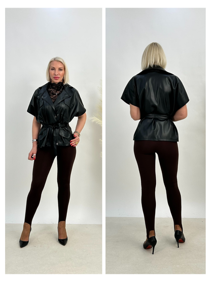 Style 3971 | Leather Coat
