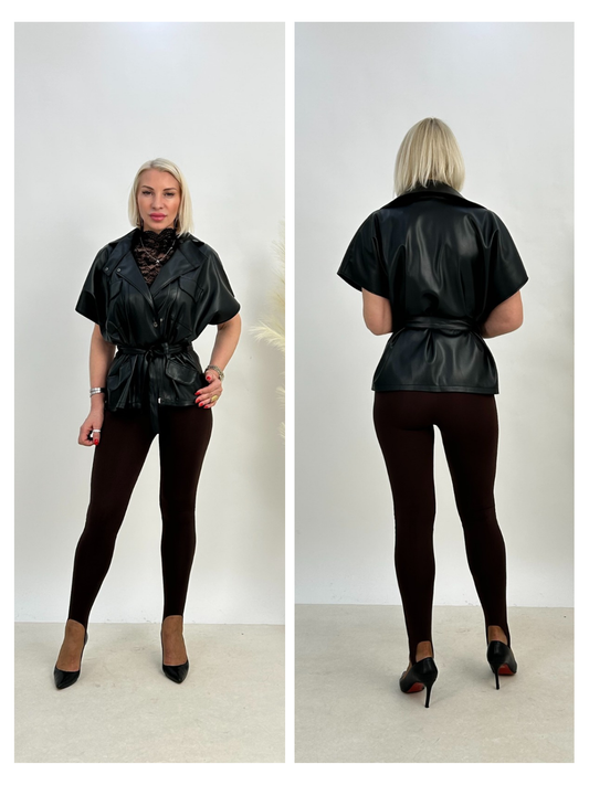 Style 3971 | Leather Coat