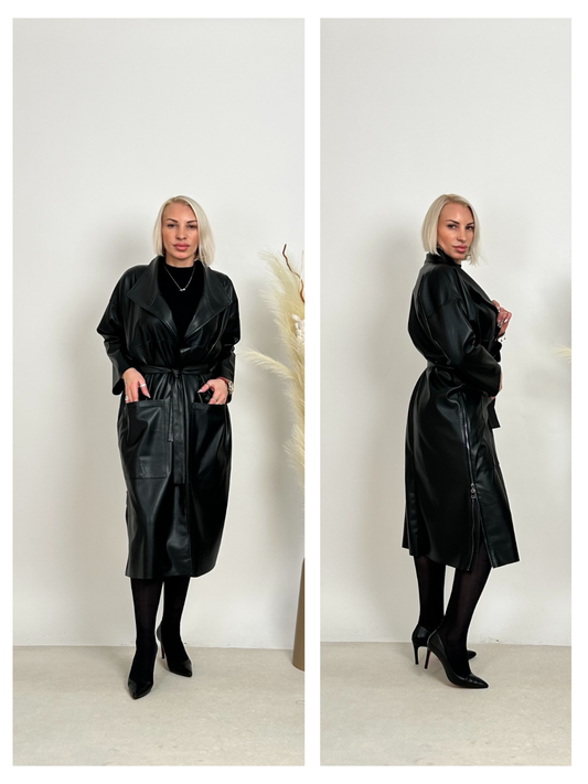Style 37251 | Leather Trenchcoat